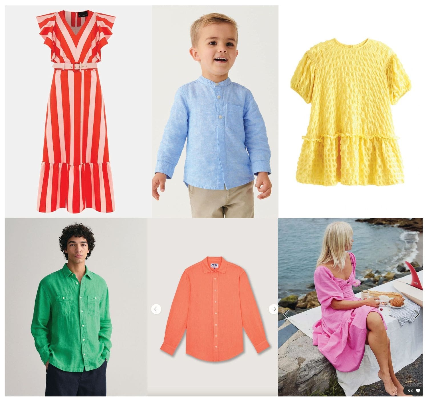 Colourful outfit and clothing ideas for family and maternity photography in Queensland